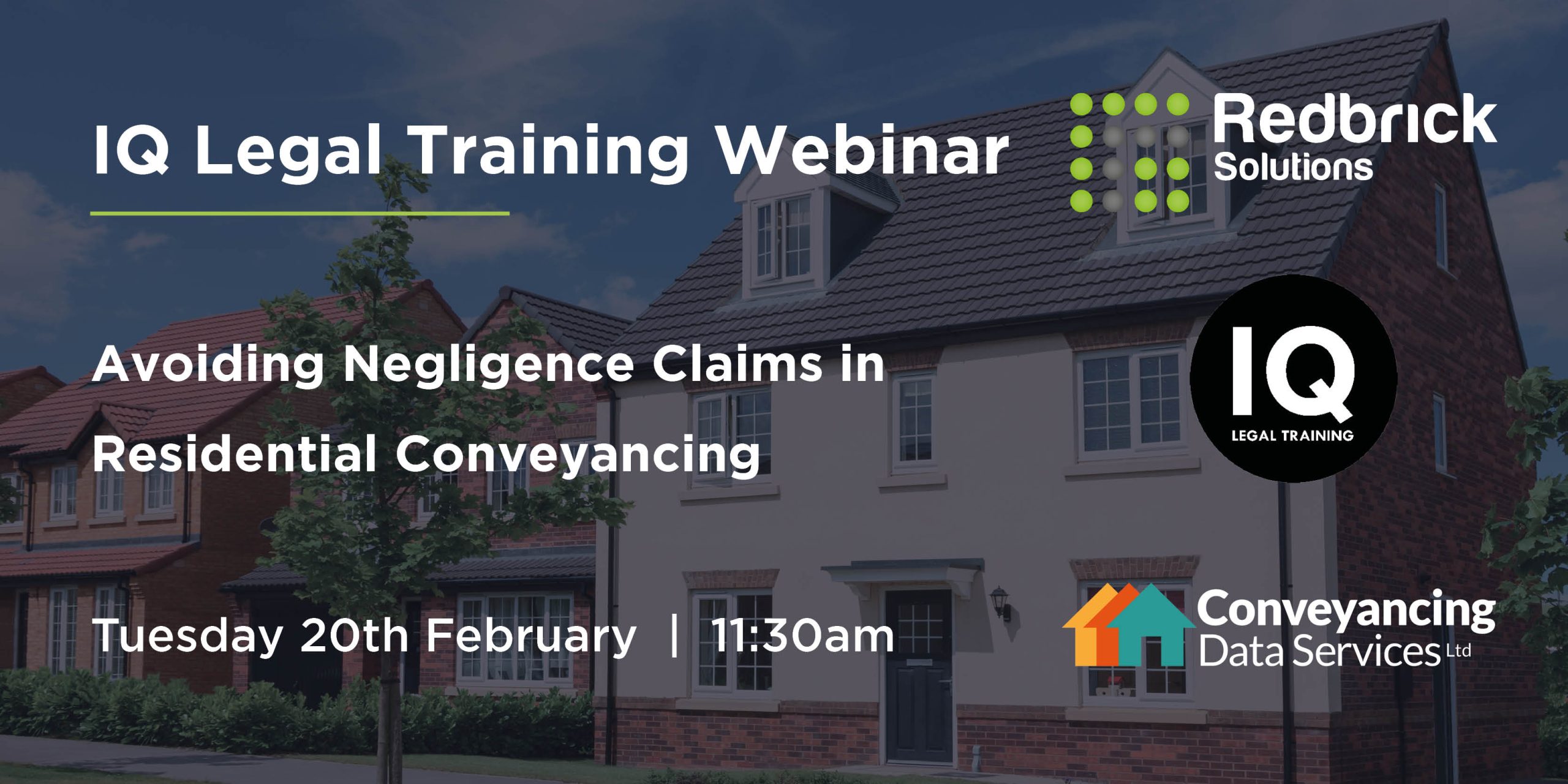 IQ Legal Training Webinar | Avoiding Negligence Claims in Residential Conveyancing